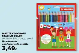 Extracoop Matite colorate stabilo color confezione 24 matite offerta