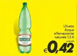 Iper Super Conveniente Uliveto Acqua effervescente naturale offerta