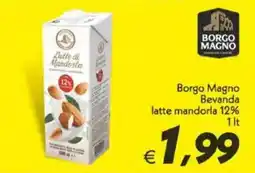 Iper Super Conveniente Borgo Magno Bevanda latte mandorla 12% offerta