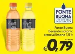 Iper Super Conveniente Fonte Buona Bevanda isotonic arancia/limone offerta