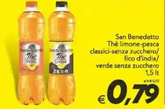 Iper Super Conveniente San Benedetto The limone-pesca classici-senza zucchero/ fico d'india/ verde senza zucchero offerta