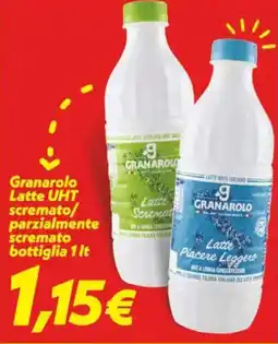 Iper Super Conveniente Granarolo Latte UHT scremato/ parzialmente scremato bottiglia offerta