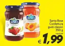 Iper Super Conveniente Santa Rosa Confettura gusti classici offerta