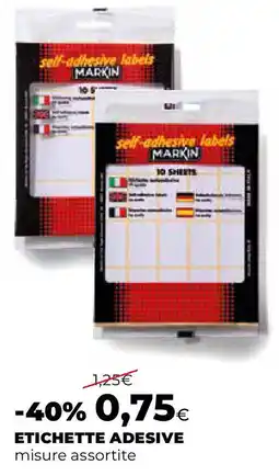 Extracoop Etichette adesive MARKIN offerta