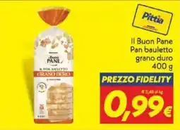 Iper Super Conveniente Il Buon Pane Pan bauletto grano duro offerta