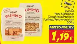 Iper Super Conveniente Rummo Pasta Mafaldine/ Orecchiette/Paccheri/ Fusillotti/Paccherotti rigati offerta