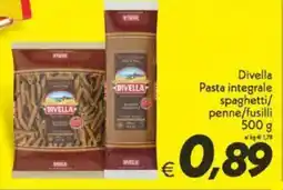 Iper Super Conveniente Divella Pasta integrale spaghetti/ penne/fusilli offerta