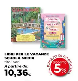 Extracoop Libri per le vacanze scuola media offerta