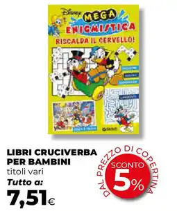 Extracoop Libri cruciverba per bambini offerta