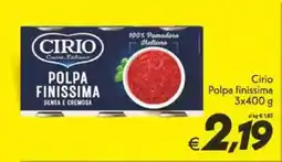 Iper Super Conveniente Cirio Polpa finissima offerta
