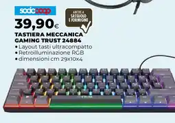 Extracoop Tastiera meccanica gaming trust 24884 offerta