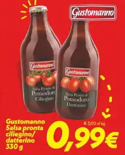 Iper Super Conveniente Gustomanno Salsa pronta ciliegino/ datterino offerta