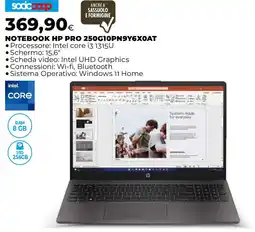 Extracoop Notebook HP PRO 250G10PN9Y6X0AT offerta