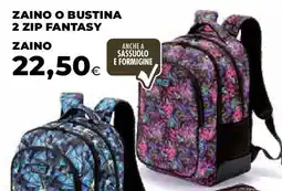 Extracoop Zaino 2 zip fantasy offerta
