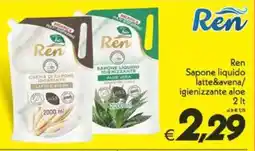 Iper Super Conveniente Ren Sapone liquido latte&avena/ igienizzante aloe offerta