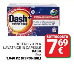 Supermercati Gulliver Detersivo per lavatrice in capsule DASH offerta