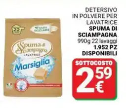 Supermercati Gulliver Detersivo in polvere per lavatrice SPUMA DI SCIAMPAGNA offerta