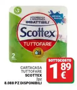 Supermercati Gulliver Cartacasa tuttofare SCOTTEX offerta