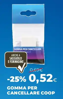 Extracoop Gomma per cancellare COOP offerta