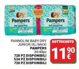 Supermercati Gulliver Pannolini baby-dry junior/xl/maxi PAMPERS offerta