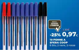 Extracoop 10 penne a sfera COOP offerta