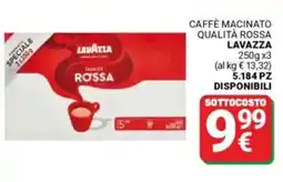 Supermercati Gulliver Caffè macinato qualità rossa LAVAZZA offerta