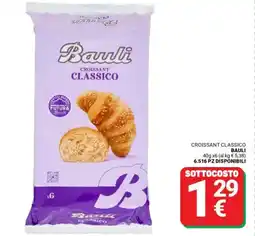 Supermercati Gulliver Croissant classico BAULI offerta