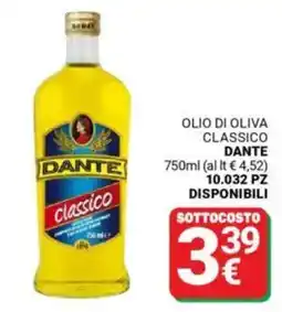 Supermercati Gulliver Olio di oliva classico DANTE offerta
