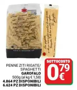 Supermercati Gulliver Penne ziti rigate/ spaghetti GAROFALO offerta