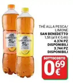 Supermercati Gulliver Thè alla pesca/ limone SAN BENEDETTO offerta
