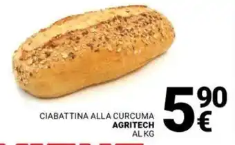 Supermercati Gulliver Ciabattina alla curcuma agritech offerta