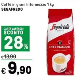 Iper La Grande Caffè in grani Intermezzo SEGAFREDO offerta
