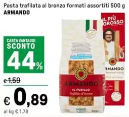 Iper La Grande Pasta trafilata al bronzo formati assortiti ARMANDO offerta
