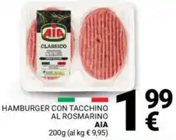Supermercati Gulliver Hamburger con tacchino al rosmarino AIA offerta