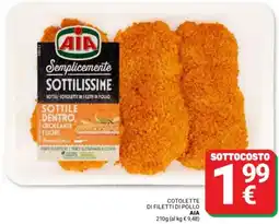 Supermercati Gulliver Cotolette di filetti di pollo AIA offerta