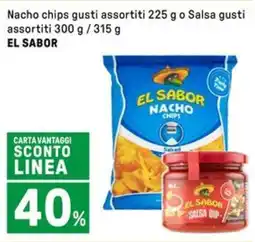 Iper La Grande Nacho chips gusti assortiti 225 g o Salsa gusti assortiti EL SABOR offerta