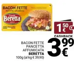 Supermercati Gulliver Bacon fette pancetta affumicata BERETTA offerta