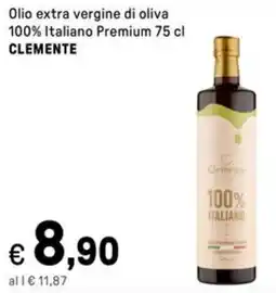 Iper La Grande Olio extra vergine di oliva 100% Italiano Premium CLEMENTE offerta