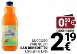 Supermercati Gulliver Succoso vari gusti SAN BENEDETTO offerta