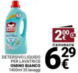 Supermercati Gulliver Detersivo liquido per lavatrice OMINO BIANCO offerta