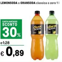 Iper La Grande LEMONSODA o ORANSODA classica o zero offerta