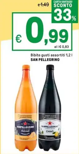 Iper La Grande Bibite gusti assortiti SAN PELLEGRINO offerta