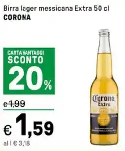 Iper La Grande Birra lager messicana Extra CORONA offerta
