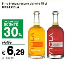 Iper La Grande Birra bionda, rossa o blanche BIRRA VIOLA offerta