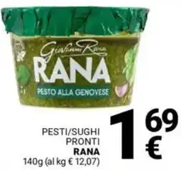 Supermercati Gulliver Pesti/sughi pronti RANA offerta