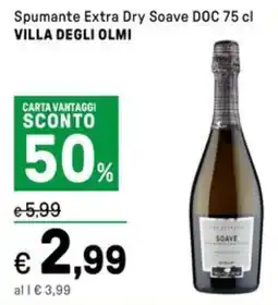 Iper La Grande Spumante Extra Dry Soave DOC VILLA DEGLI OLMI offerta