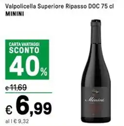 Iper La Grande Valpolicella Superiore Ripasso DOC MININI offerta