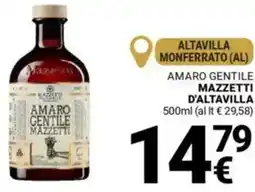 Supermercati Gulliver Amaro gentile MAZZETTI D'ALTAVILLA offerta