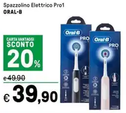 Iper La Grande Spazzolino Elettrico Pro1 ORAL-B offerta