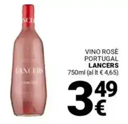 Supermercati Gulliver Vino rosè portugal LANCERS offerta